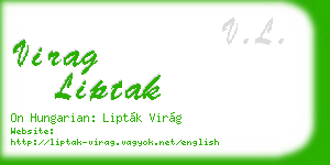 virag liptak business card